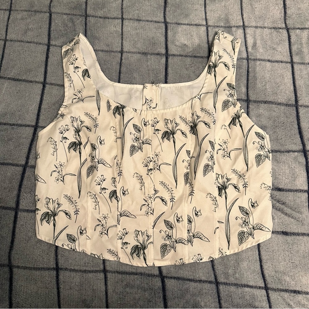 Cider Corset-like Crop Top